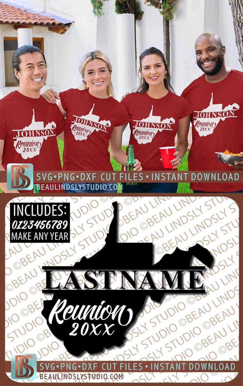 Download West Virginia Family Reunion SVG Cutting File West ...