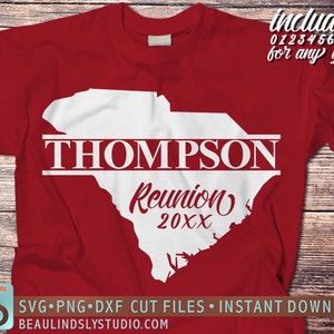 South Carolina Family Reunion SVG, South Carolina SVG Cutting File, Family Reunion T Shirt SVG, Cricut svg File, svg file for Silhouette