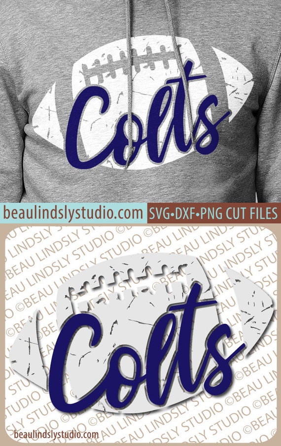 Colts Football SVG File Colts Football SVG DIY Football Mom Shirt Grunge Football Svg File for Silhouette Svg File for Cricut Project Etsy