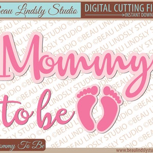 Mamãe será arquivo SVG, presente de chá de bebê DIY, logo será mamãe, anúncio de gravidez SVG para padrão de silhueta, svg para projetos Cricut