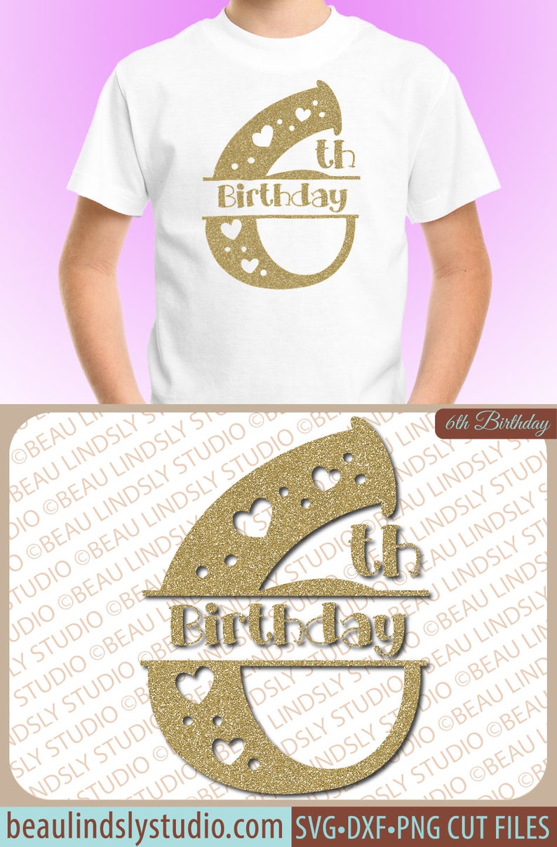 Download Girls 6th Birthday SVG File Birthday Wishes SVG Happy | Etsy