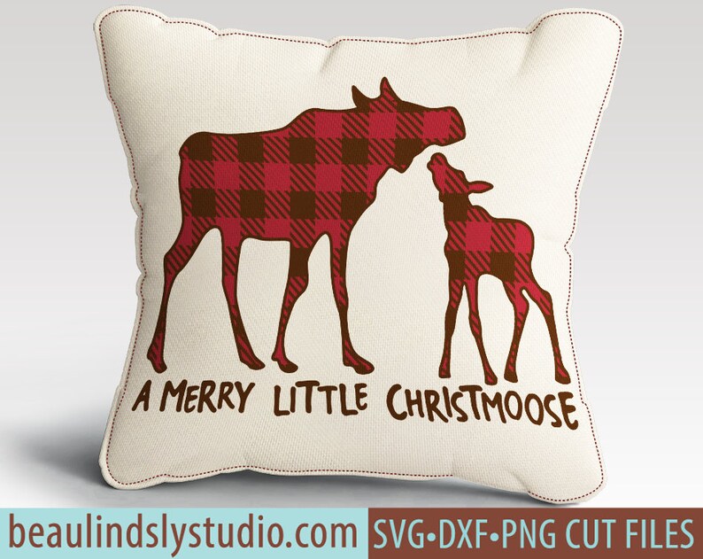 Download Plaid Christmas Moose SVG File Funny Christmas Plaid SVG ...