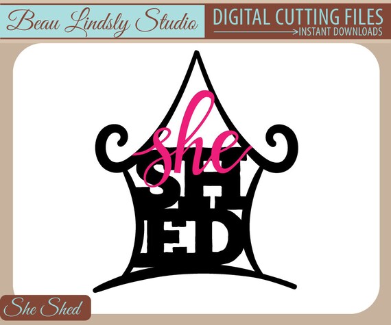 Download Svg Cutting File She Shed House Clip Art Svg File Svg Etsy