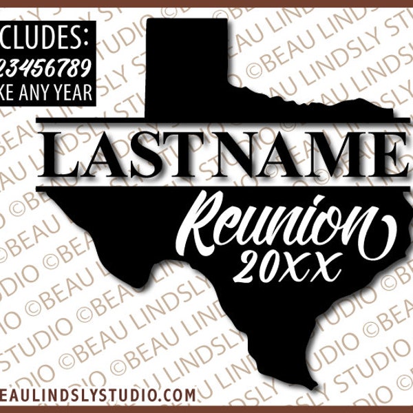 Custom Texas Family Reunion SVG Cutting File, Texas SVG, Family Reunion T Shirt SVG, Cricut svg File Format, svg file for Silhouette Pattern