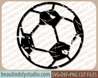 Soccer SVG File, Grunge Soccer Ball SVG, Distressed Soccer Ball SVG, svg File For Cricut Projects, svg File For Silhouette Pattern, Clipart