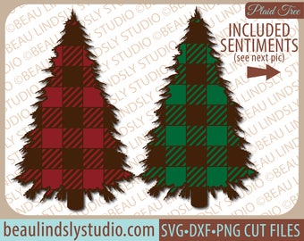 Buffalo Plaid Christmas Tree SVG File, Buffalo Check, Canada SVG, Christmas svg File For Silhouette Pattern, Holiday svg File For Cricut