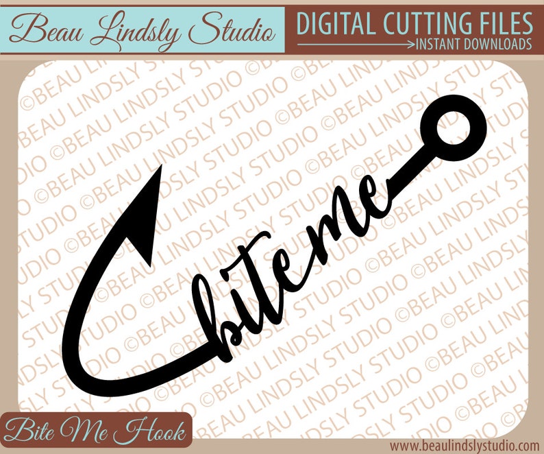 svg File For Cricut Projects Fish Hook Clip Art Cricut SVG svg file for Silhouette Silhouette svg Fishing Pun SVG: Bite Me Fishing SVG