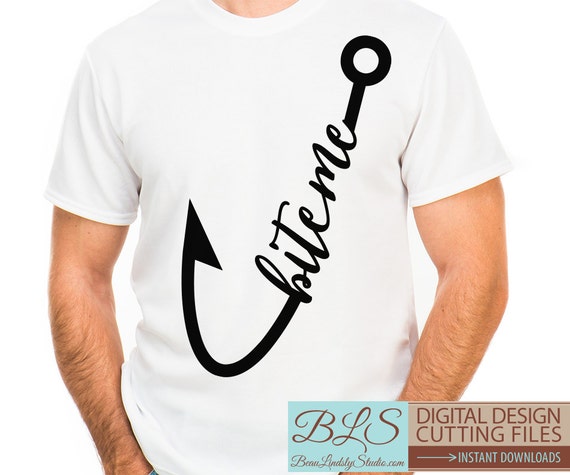 svg File For Cricut Projects Fish Hook Clip Art Cricut SVG svg file for Silhouette Silhouette svg Fishing Pun SVG: Bite Me Fishing SVG