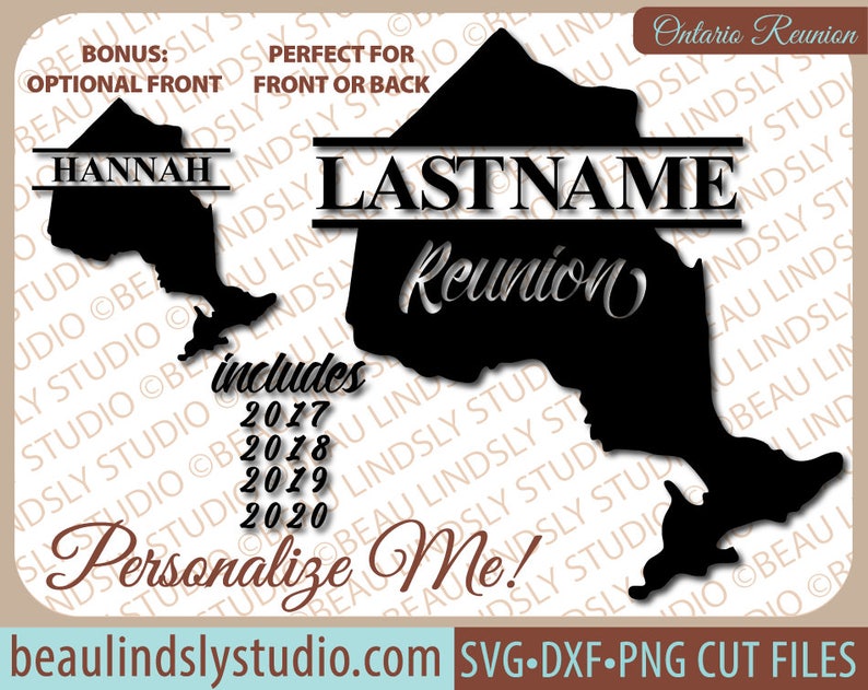 Download Custom Ontario Family Reunion SVG Cutting File Ontario SVG ...