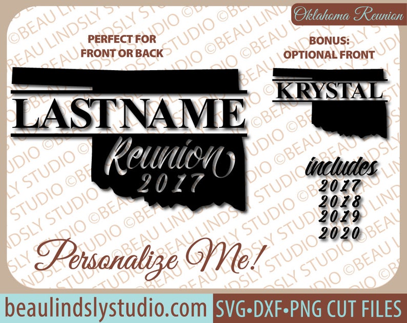 Download Custom Oklahoma Family Reunion SVG Cutting File Oklahoma ...