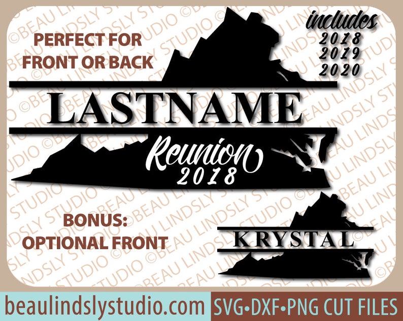 Custom Virginia Family Reunion Svg Cutting File Virginia Svg Etsy