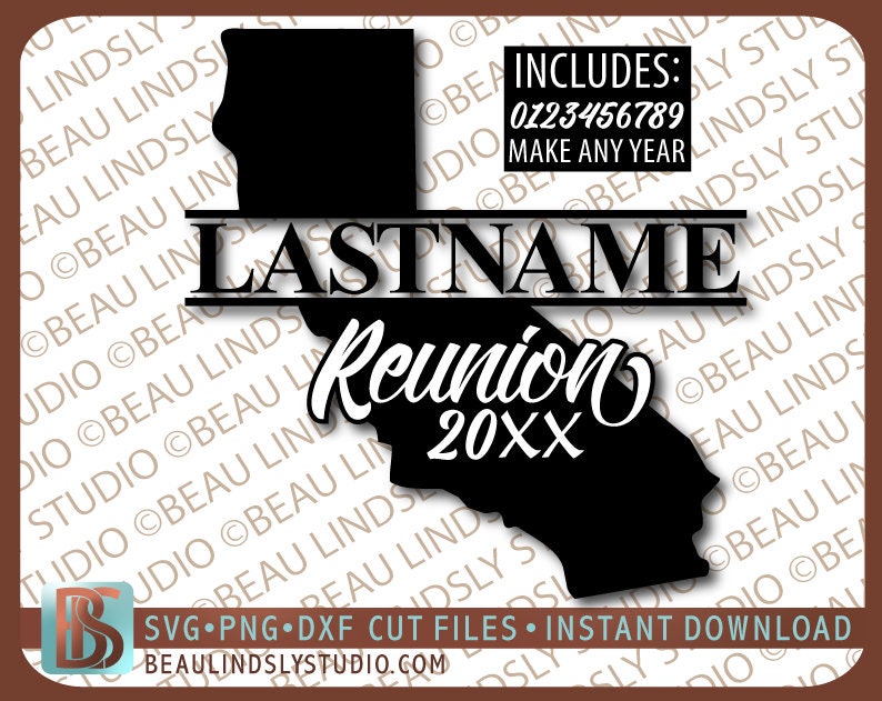 California Family Reunion SVG, California SVG Cutting File, Family Reunion T Shirt SVG, Cricut svg File, svg file for Silhouette image 4