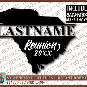 Custom South Carolina Family Reunion SVG Schnittdatei, South Carolina SVG, Family Reunion T Shirt SVG, Cricut SVG Datei, Silhouette svg Datei