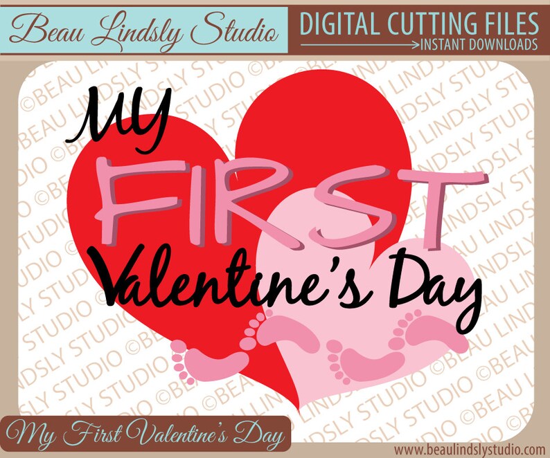 Baby's First Valentines Day SVG Cutting File SVG File For ...