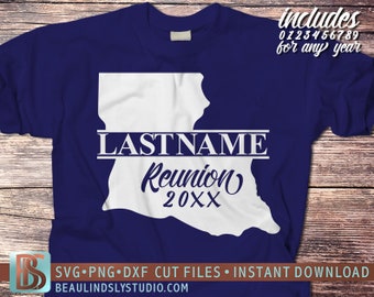 Louisiana Family Reunion SVG Cutting File, Louisiana SVG, Family Reunion T Shirt Design SVG, Cricut svg File Format, svg file for Silhouette