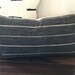 The *Maddie*         Woven Black with Cream Stripe Cotton     Lumbar Pillow Cover         Boho / Farmhouse / Modern
