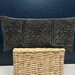 The *Brinkee*  African  Mudcloth Pillow  Black with White Kaleidoscope design  14 x 28  Lumbar     Boho / Modern / Minimalist / Masculine