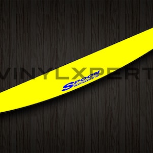 Spoon Windshield Banner Vinyl Decal oil racing track jdm japan honda acura