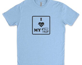I Love My RV T-Shirt | RV Camping & Road Trip Graphic Tee
