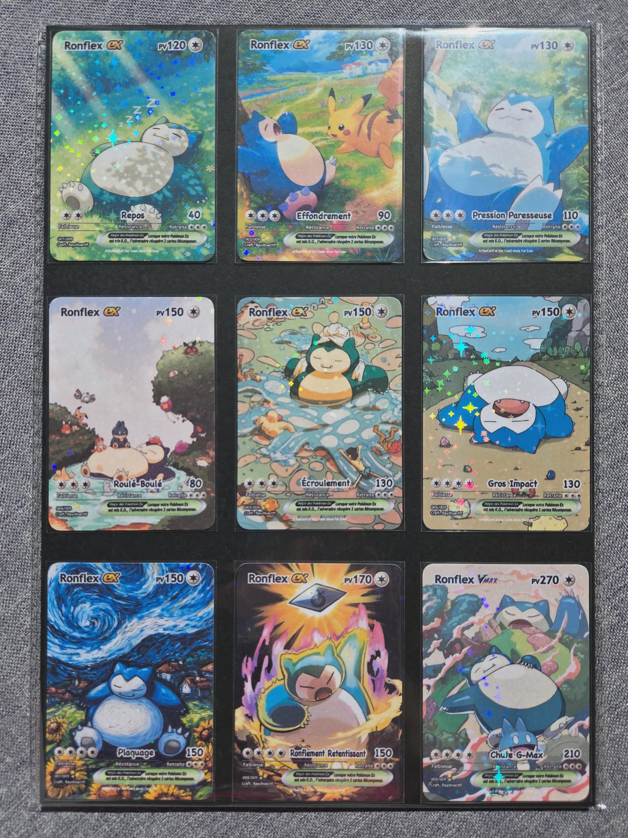Pokemon Cards Snorlax ex Set Full Art