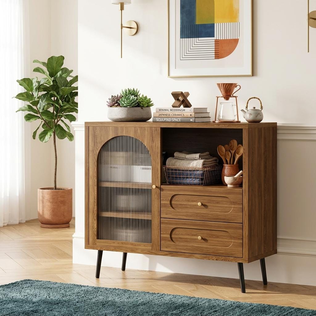 Bamboo China Cabinet - Etsy