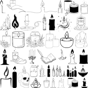 Candle SVG Bundle, Candle vector, Candle cut files, Candle Cricut, Candle Clipart, Candle png, Candle eps, Birthday candle svg.