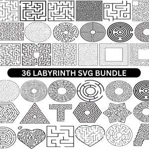 Labyrinth SVG Bundle, Maze png Bundle, Labyrinth Clipart, Maze Labyrinth vector, Labyrinth cut filesvg files for cricut, Labyrinth Vector,