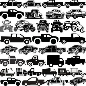 Pickup Truck SVG Bundle, Pickup Truck vector, Pickup Truck monogram, Pickup Truck clipart, Pickup Truck cut files, Trucking delivery,