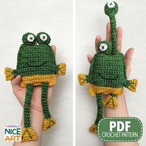 Sensory Slide & Stretch Frosch Häkelanleitung | Stim Häkelspielzeug, Interaktives Autismus Amigurumi Muster | PDF Digitaler Download