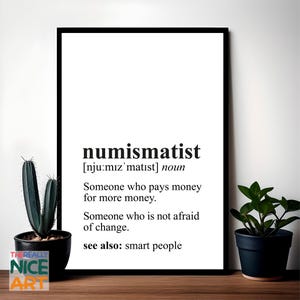 Numismatist PRINTABLE Wall Art, Vintage Coin Collection Design, Collector’s Office Decor, Instant Digital DOWNLOAD