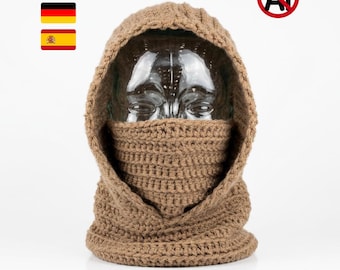Hooded Balaclava | Hooded Cowl | Turtleneck Hoodie | Beginner Crochet | Neck Warmer | PDF Pattern