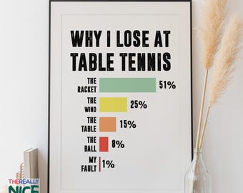 Table Tennis Player PRINTABLE Wall Art, Paddle Action Print, Ping Pong Decor, Instant Digital DOWNLOAD