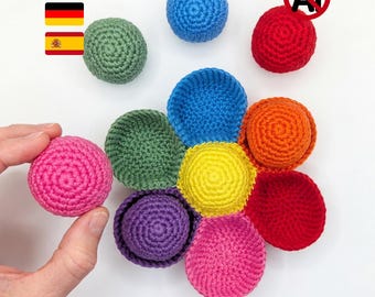 Haakpatroon kleursorteerspel | Montessori-haakspeelgoed, interactief amigurumipatroon autisme | Digitale pdf-download