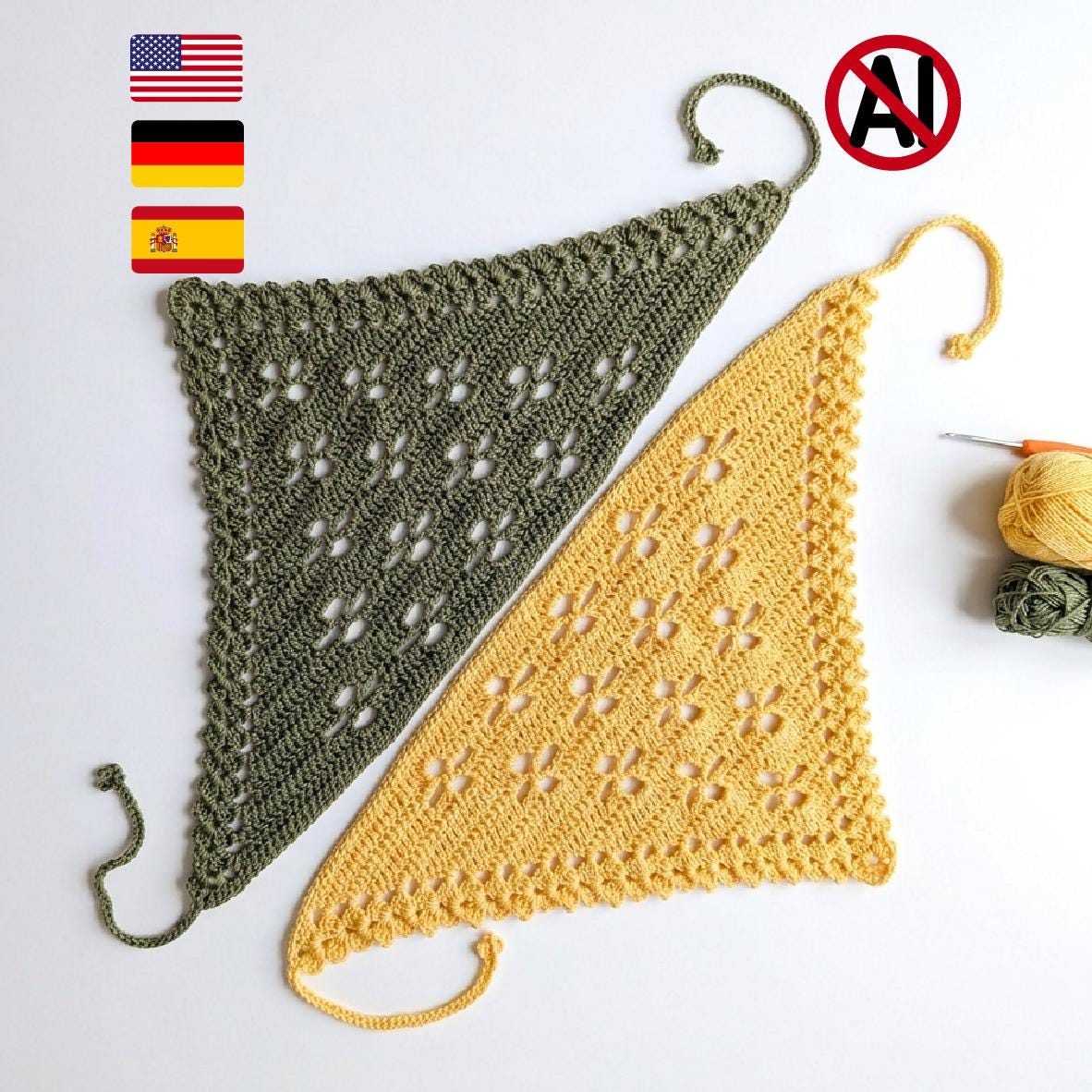 30 Head Scarf Crochet Patterns for Bandanas, Kerchiefs, and Stylish Wraps 24 Beginner-Friendly Vintage Crochet Bandana Pattern