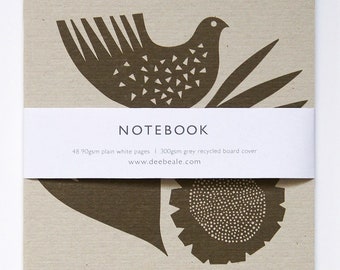 A5 Bird & Flowers notebook