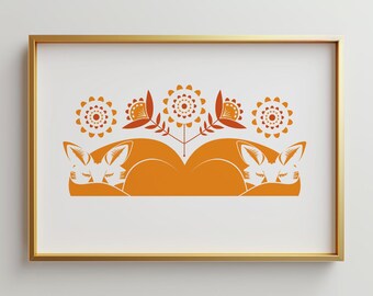 Sleeping Foxes - Open Edition Giclee Print