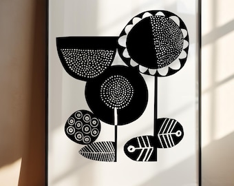 Strange Flower print - An open edition giclee print from an original illustration.