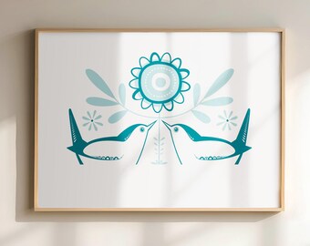 Spring Wrens - Signed Open Edition Giclee Print