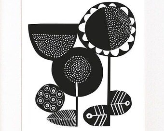 Strange Flower print - An open edition giclee print from an original illustration.