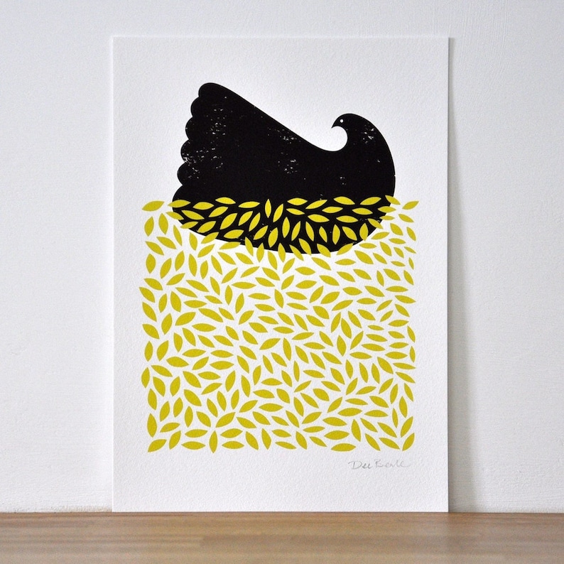 Black Dove Signed Open Edition Giclee Print image 1