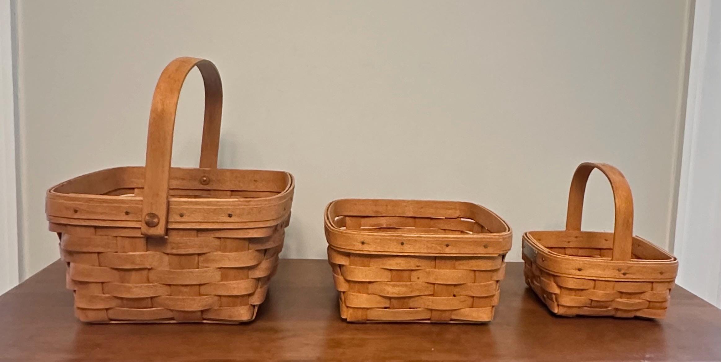 ロンガバーガーバスケット（3個セット） - Etsy 日本