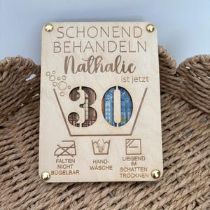 Holz Geldgeschenk Geburtstag Geschenk runder Geburtstag Alternative Geburtstagskarte Geldgeschenk Karte Geburtstagskarte Schonend Behandeln