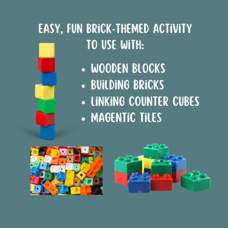 Building Block Pattern Cards: Print and Cut Template - Etsy