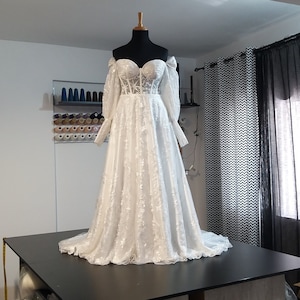 Star Wedding Dress Celestial Gown