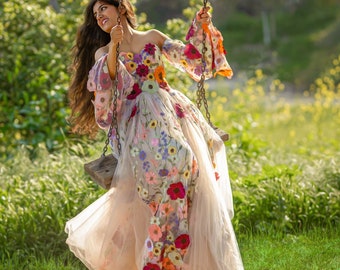 Floral Long Gown