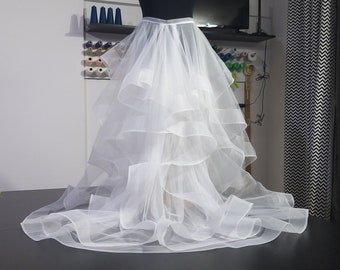 Over Skirt For Wedding Dress