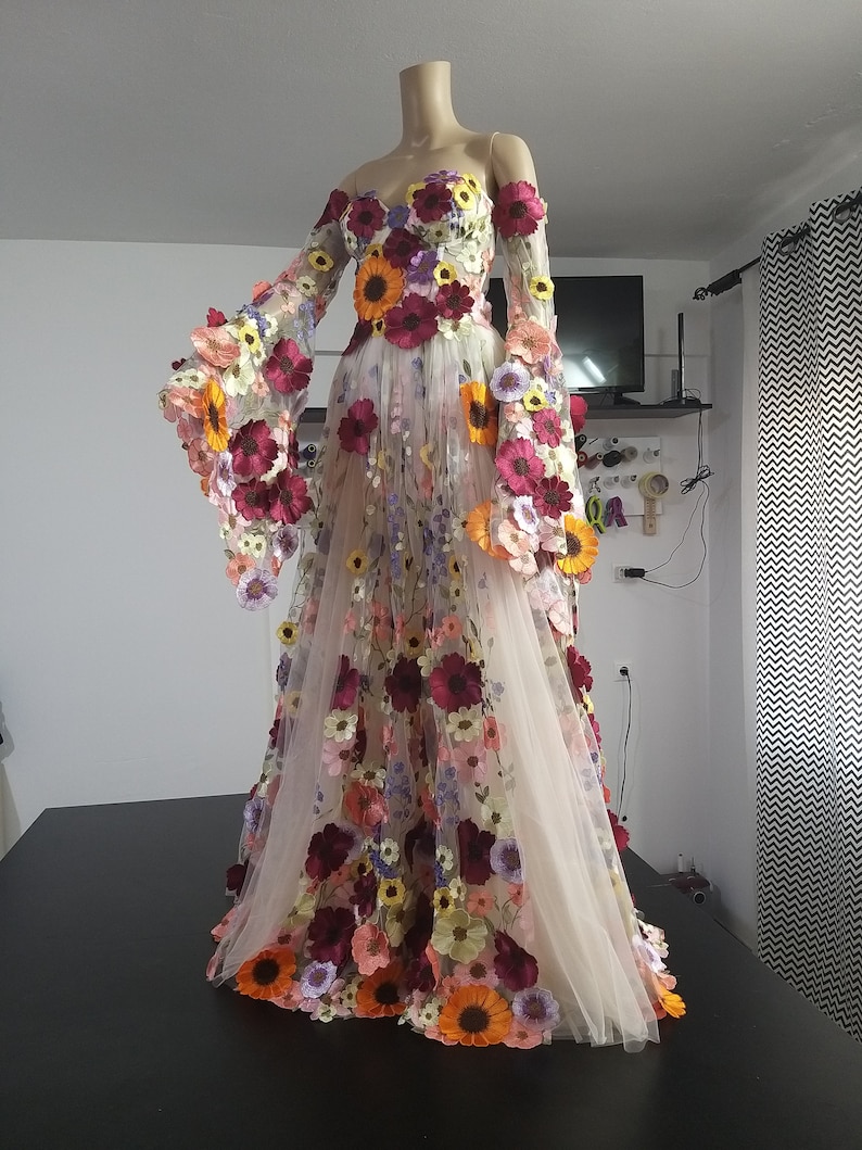 Floral Long Gown image 6