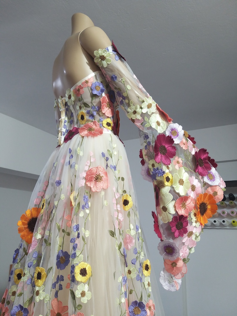 Floral Long Gown image 8