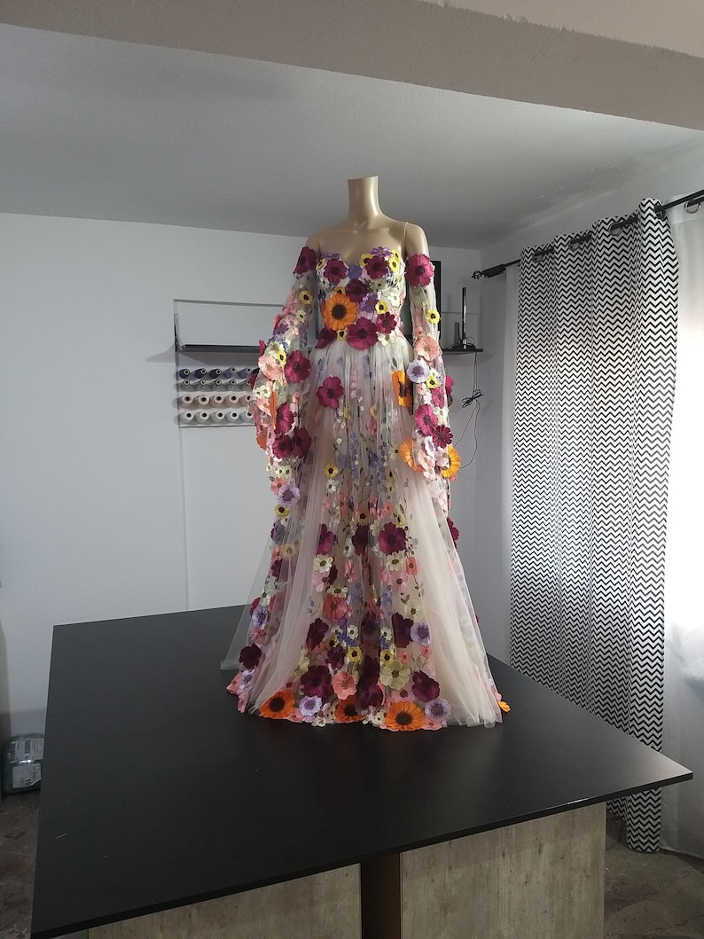 Floral Long Gown image 4