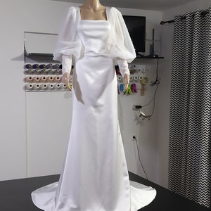 DDP Square Neck  Wedding Dress DDP